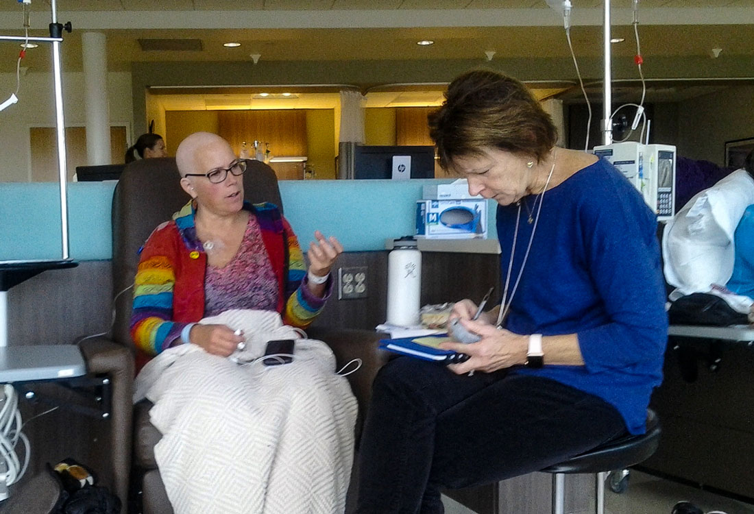 Cricket Campbell at the Cancer Center