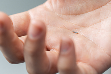 Magseed technology sitting in hand
